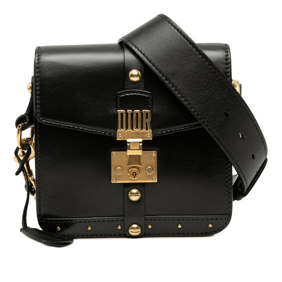 Dior Handbags - CHRISTIAN DIOR Black Leather Shoulder Bag